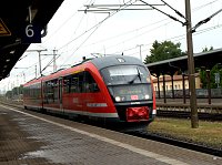 Bild: Neuen Zug in Leinefelde begr&uuml;&szlig;t