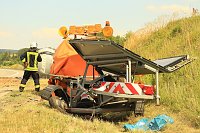 Ein Toter bei Unfall auf der A 38 Bild: Ein Toter bei Unfall auf der A 38