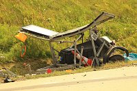 Ein Toter bei Unfall auf der A 38 Bild: Ein Toter bei Unfall auf der A 38