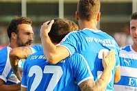 Wacker Nordhausen mit ersten Sieg in einem Heimspiel. 3:0 gegen Meuselwitz im ersten Thüringen-Derby der Saison Bild: Wacker Nordhausen mit ersten Sieg in einem Heimspiel. 3:0 gegen Meuselwitz im ersten Thüringen-Derby der Saison