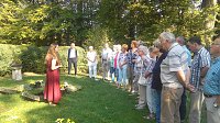 Bild: Kurt Frank zu Besuch auf Schloss Berlepsch
