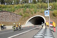 Großübung im Höllbergtunnel Bild: Großübung im Höllbergtunnel
