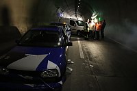 Großübung im Höllbergtunnel Bild: Großübung im Höllbergtunnel