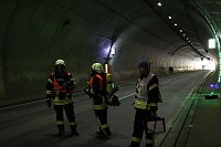 Großübung im Höllbergtunnel Bild: Großübung im Höllbergtunnel