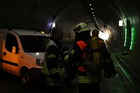 Großübung im Höllbergtunnel Bild: Großübung im Höllbergtunnel