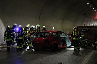 Großübung im Höllbergtunnel Bild: Großübung im Höllbergtunnel