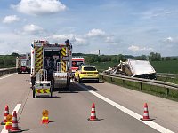 Folgenschwerer Unfall auf der A 38 Bild: Folgenschwerer Unfall auf der A 38