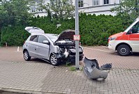 Bild: Unfallstelle im Stadtgebiet 