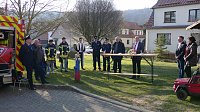 Bild: In Kallmerode freuten sich die Kameraden der Feuerwehr &uuml;ber ihr neues Einsatzfahrzeug
