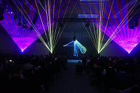 Bild: Lasershow beendete den offiziellen Teil