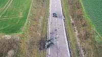 Bild: Unfallstelle in Luftaufnahmen