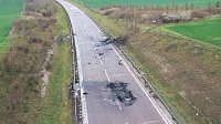 Bild: Unfallstelle in Luftaufnahmen