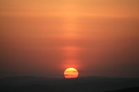Bild: Sonnenuntergang - fotografiert vom Hainer Berg