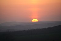 Bild: Sonnenuntergang - fotografiert vom Hainer Berg