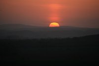 Bild: Sonnenuntergang - fotografiert vom Hainer Berg