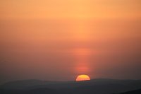 Bild: Sonnenuntergang - fotografiert vom Hainer Berg