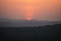 Bild: Sonnenuntergang - fotografiert vom Hainer Berg