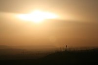 Bild: Sonnenuntergang - fotografiert vom Hainer Berg