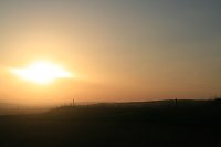 Bild: Sonnenuntergang - fotografiert vom Hainer Berg