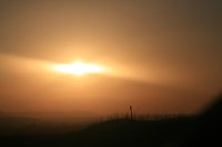 Bild: Sonnenuntergang - fotografiert vom Hainer Berg