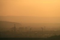 Bild: Sonnenuntergang - fotografiert vom Hainer Berg