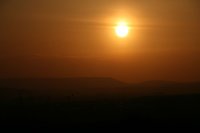 Bild: Sonnenuntergang - fotografiert vom Hainer Berg