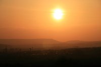 Bild: Sonnenuntergang - fotografiert vom Hainer Berg