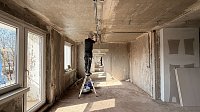 Der "Blumenblock" in Leinefelde nimmt Gestalt an Bild: Der "Blumenblock" in Leinefelde nimmt Gestalt an