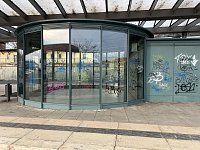 Bild: Graffiti-Schmiererei in Worbis