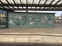 Bild: Graffiti-Schmiererei in Worbis