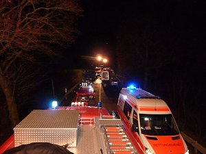 Schwerer Unfall auf der B 4