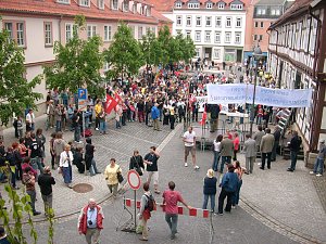 Demonstration gegen Neonazis