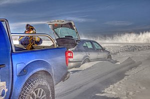Schneeverwehungen