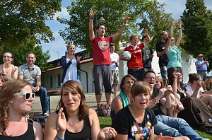 Beim Fußballturnier