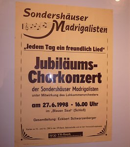 40 Jahre Sondersh&auml;user Madrigalisten