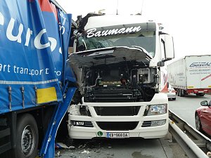 Unfall und Stau