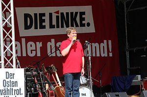 Linker Wahlkampf in Nordhausen