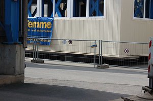 Neue Seilfahrtsbr&uuml;cke wird montiert