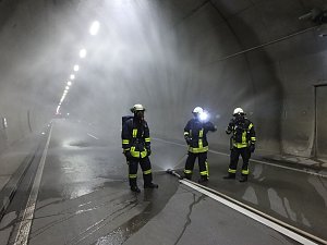 Großübung im Höllbergtunnel