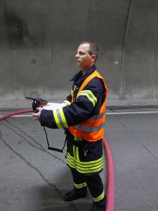 Großübung im Höllbergtunnel