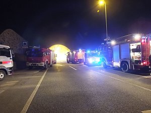 Großübung im Höllbergtunnel