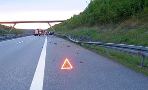 Unfall auf A 38 führte zu Vollsperrung in Richtung Leipzig