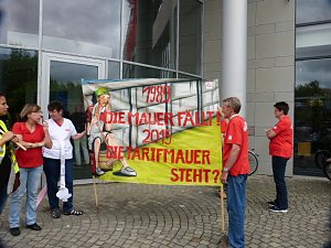 Protest der Besch&auml;ftigten