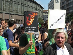 Demo in Berlin f&uuml;r die Pressefreiheit
