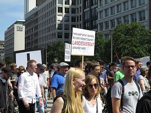 Demo in Berlin f&uuml;r die Pressefreiheit