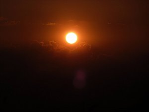 Gestriger Sonnenuntergang