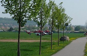 Unfall bei Sch&ouml;nfeld