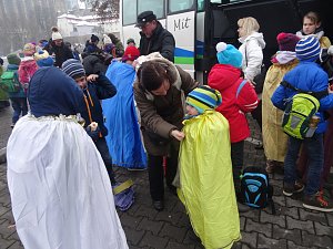 Eichsfelder Sternsinger zum Empfang in der Staatskanzlei