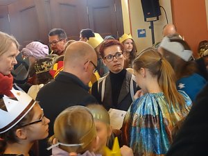 Eichsfelder Sternsinger zum Empfang in der Staatskanzlei