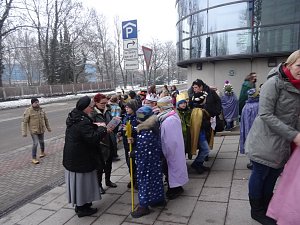 Eichsfelder Sternsinger zum Empfang in der Staatskanzlei